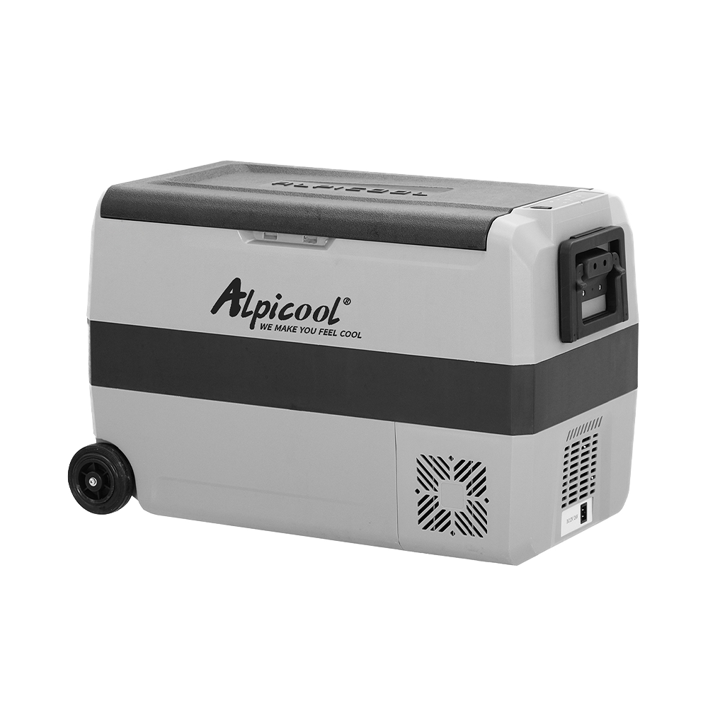 Alpicool T50 12V/24V Portable Car Refrigerator - 50QT Dual Zone Freezer Cooler for Road Trips, Camping & Outdoor Adventures