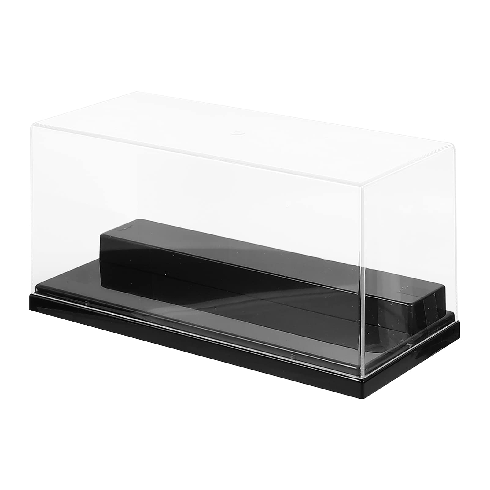 Clear Plastic Display Case Stand - Countertop Showcase Box for Action Figures & Toy Collectibles | Organizer Cube for Collectible Display | Perfect for Home, Office, or Retail Store Decor