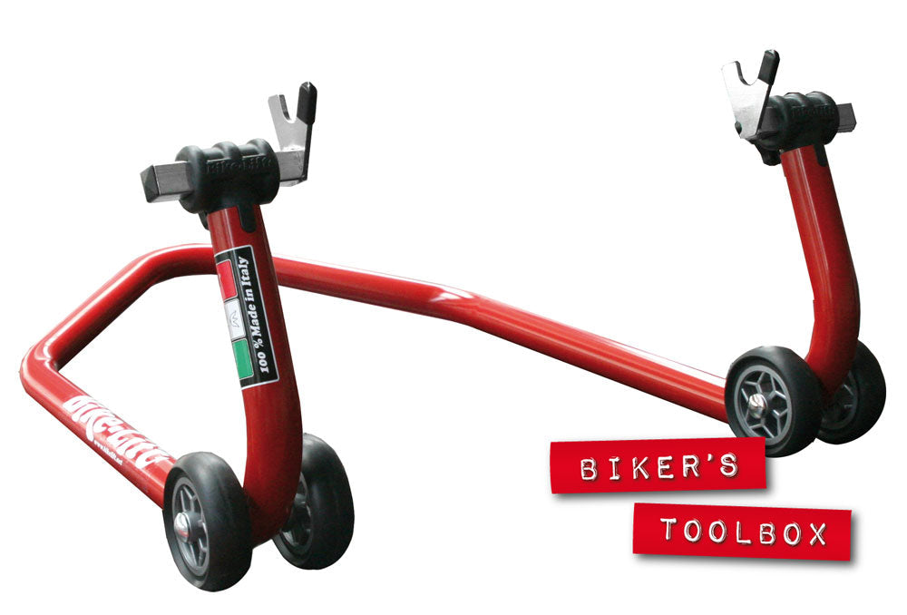 Motorcycle Rear Paddock Stand - Universal Bike Lift Stand for Sport, Cruiser & Dirt Bikes - Perfect for Garage Maintenance, Storage & Tire Changes