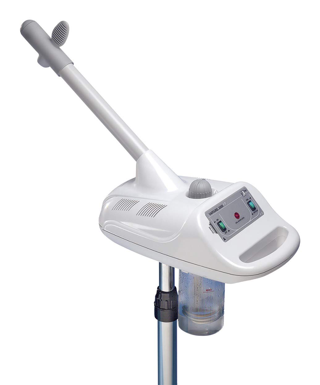 2555 Vapourel Professional Facial Steamer with Directional Nozzle & Felt Ring - Adjustable Height, Separate Vapor & Ionization Controls (PIB-2555) - Perfect for Home Spa, Salon Treatments & Skin Care Routines