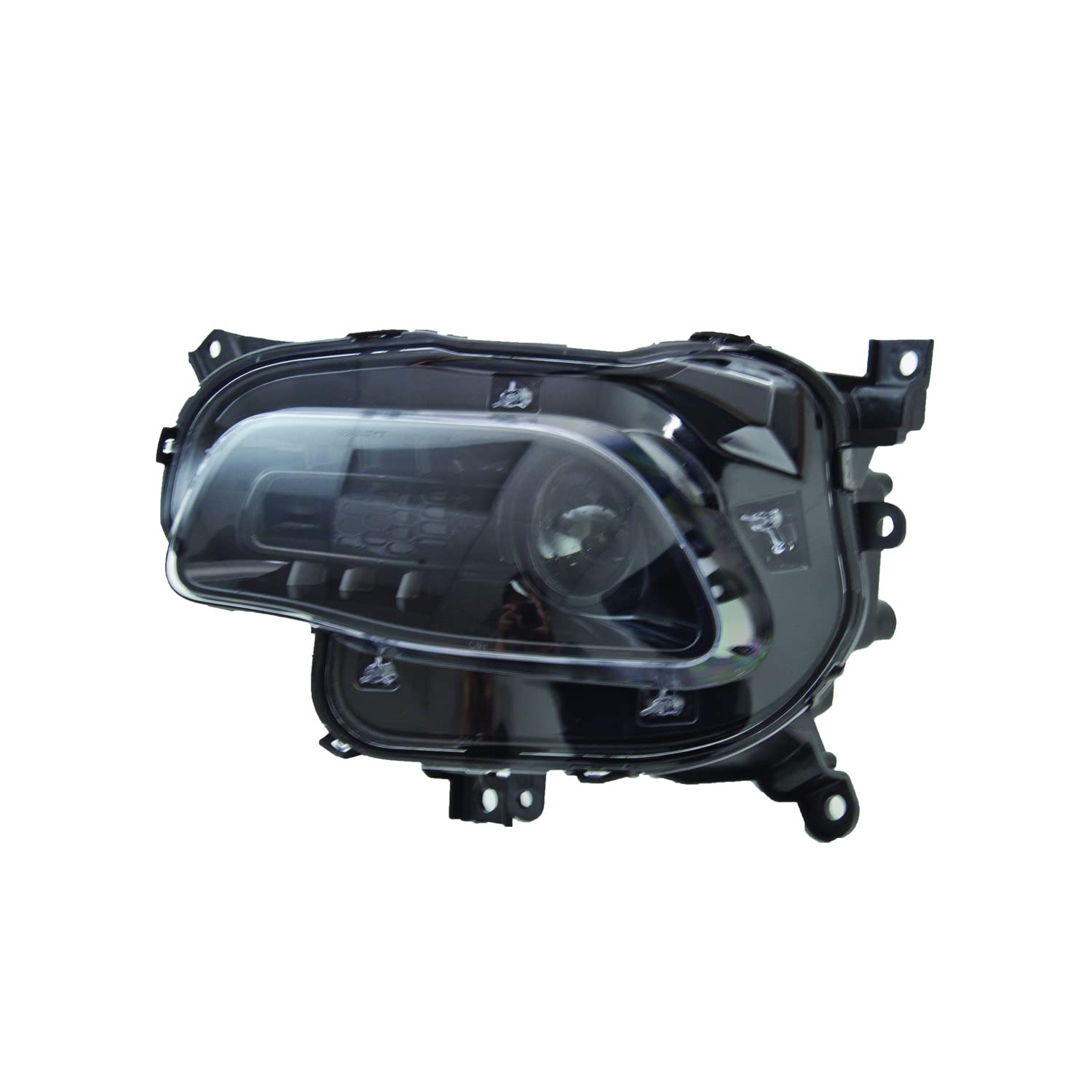 TYC Left Headlight Assembly Compatible with 2014-2015 Jeep Cherokee - Replacement Headlamp for Improved Night Visibility & Style Upgrade