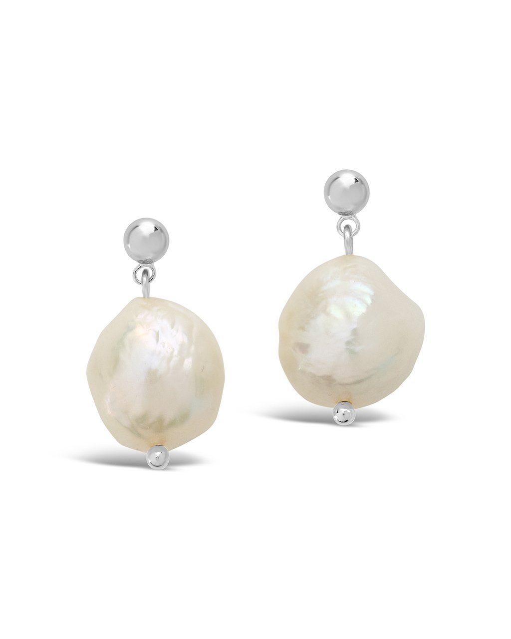 Large Baroque Pearl Drop Stud Earrings - Elegant & Unique Handmade Jewelry for Women - Perfect for Weddings, Parties & Special Occasions
