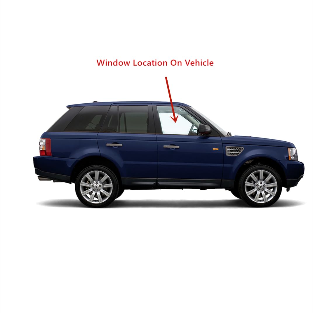 Passenger Right Side Front Door Window Glass Replacement for Range Rover Sport 2006-2013 Models - Perfect Fit, Easy Installation for Car Window Repair & Replacement