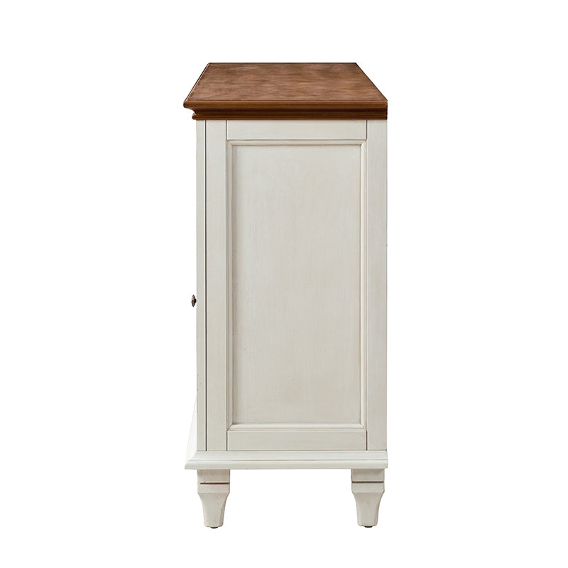 Raphael 58-Inch Wide 3-Drawer Sideboard Buffet Cabinet - Perfect for Dining Room Storage & Living Room Organization