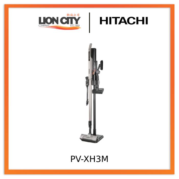 Hitachi PV XH3M Cordless Stick Vacuum Cleaner - Lightweight Handheld Vacuum for Hardwood Floors, Carpets & Pet Hair | Perfect for Home, Office & Car Cleaning