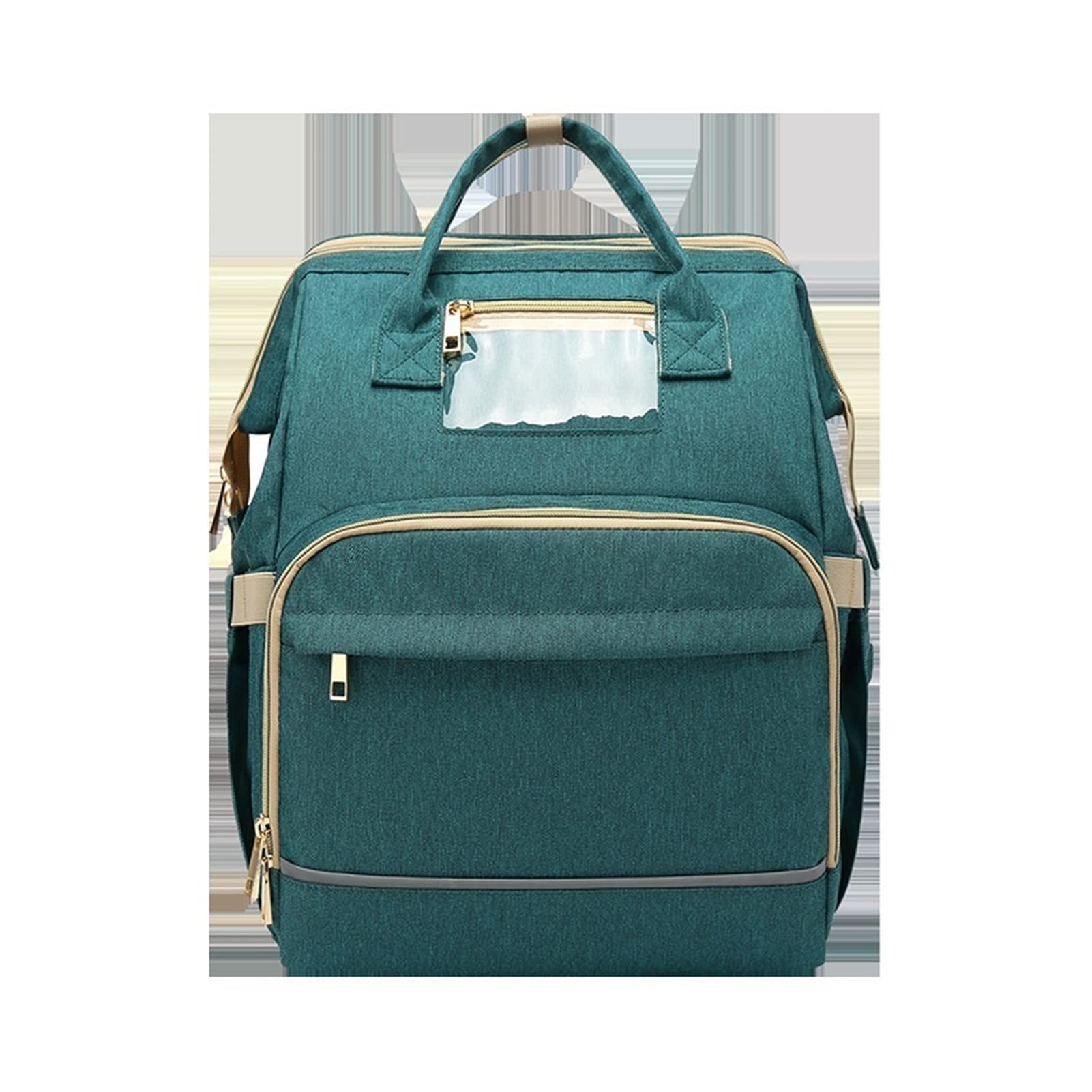 Waterproof Baby Diaper Backpack with USB Charging Port - Large Maternity Nursing Bag for Moms, Travel & Stroller Use - Oxford Cloth Diaper Changing Station (Upgrade Green) - Perfect for Daycare, Hospital Visits & Family Outings
