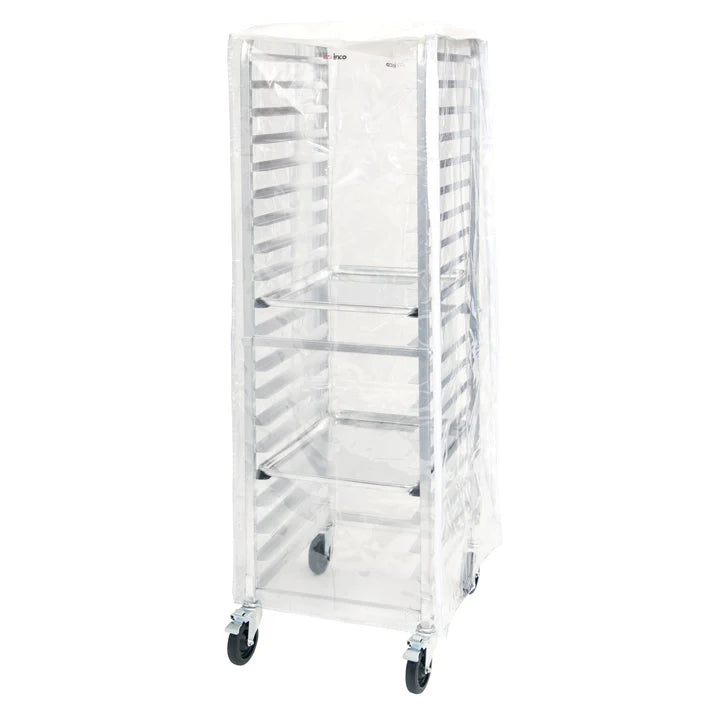 Winco Full Size Clear Pan Rack Cover - Durable Food Safe Plastic Cover for Commercial Kitchen Shelving & Storage - Perfect for Restaurants, Bakeries, and Food Service Areas