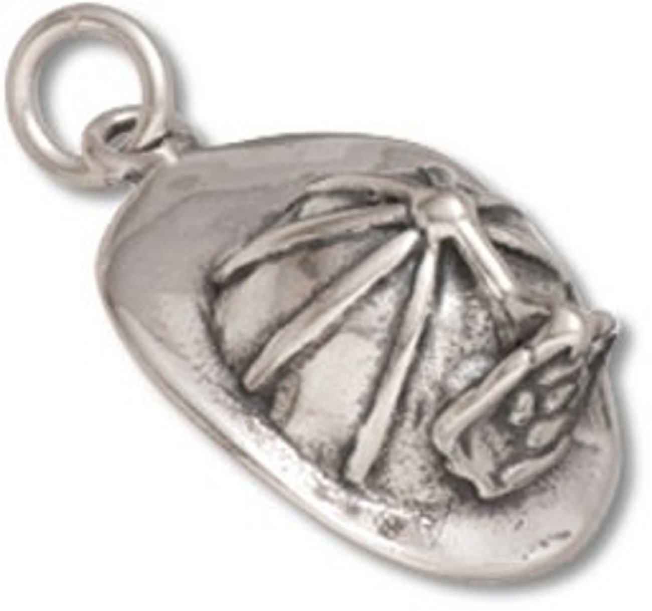 Sterling Silver 1.5mm Box Chain Necklace with 3D Firefighter Hat Pendant for Men & Women - Perfect for Firefighters, First Responders & Supporters Gifts