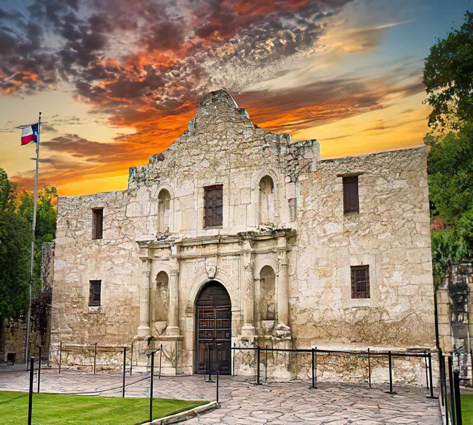 5D Diamond Painting Kit - Alamo Sunrise 12