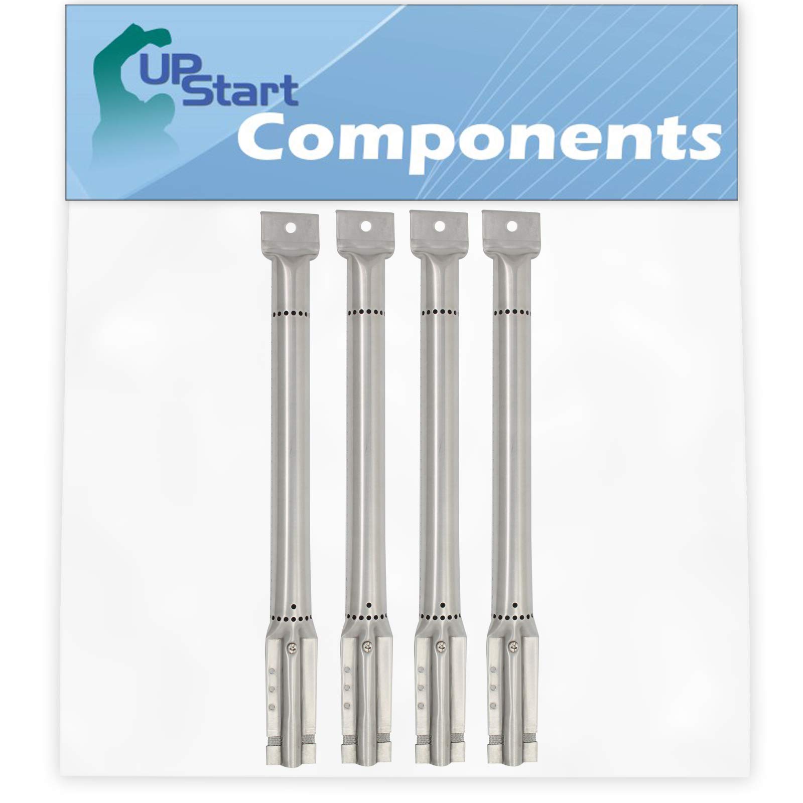 UpStart Components 4-Pack Stainless Steel BBQ Gas Grill Tube Burner Replacement Parts - Compatible with NexGrill 720-0549 & Other Models - Perfect for Backyard Grilling, Camping & Outdoor Cooking