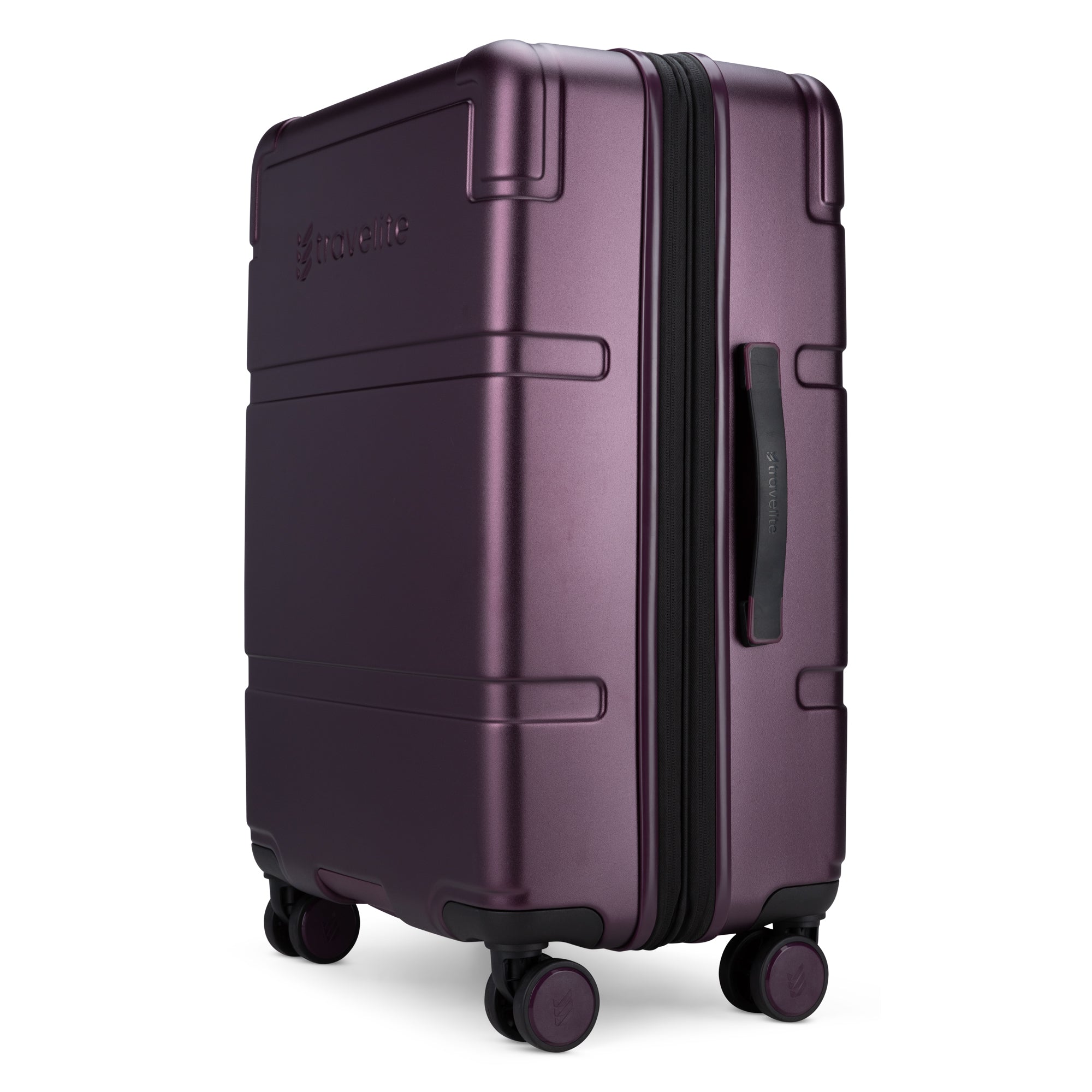 Travelite Itinerary Polycarbonate Expandable Spinner Medium Luggage - Lightweight Durable Suitcase for Business Travel & Vacations