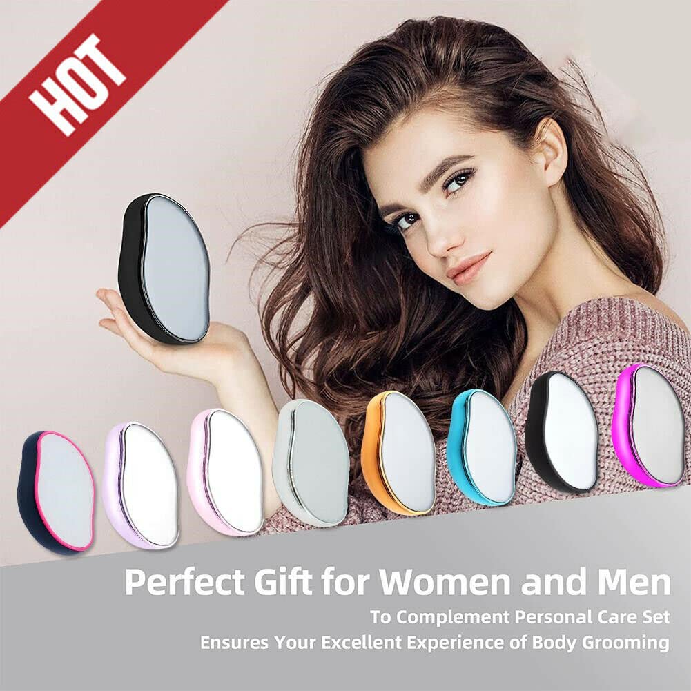 Magic Crystal Hair Remover for Women - Painless Hair Removal for Bikini, Arms, Legs & Butt - Alternative to Razors, Wax & Depilatory Creams - Reusable Epilator for Smooth Skin at Home & Travel