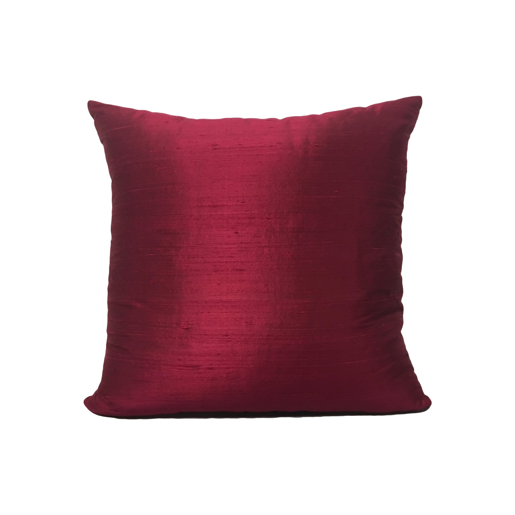 Dupioni Silk Melodrama Throw Pillow 17x17 - Luxury Decorative Cushion Cover for Sofa, Bed & Home Decor - Elegant Living Room & Bedroom Accent Pillow