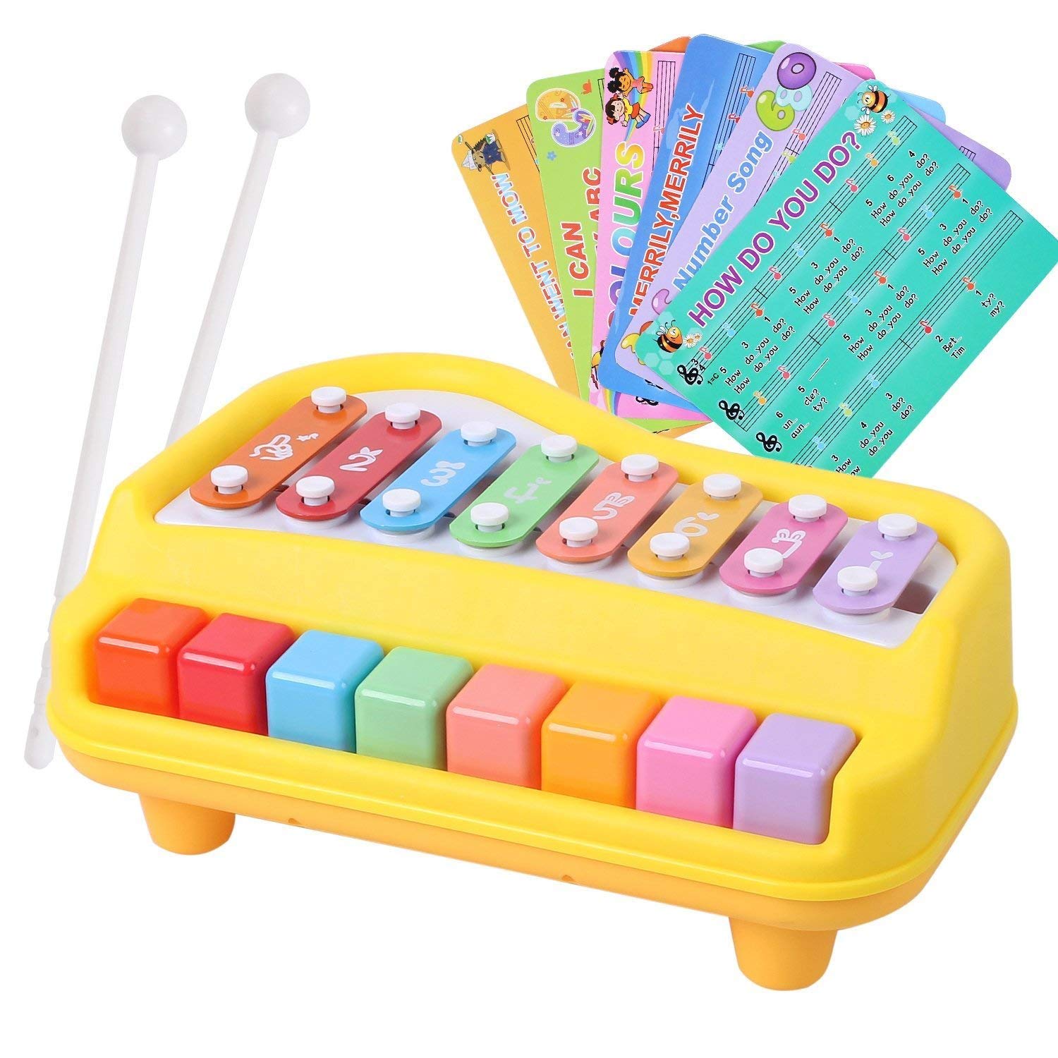 Jack Royal Vocal Piano - Classic Multicolor Xylophone Set for Kids, Perfect for Music Education, Early Learning & Playtime Fun