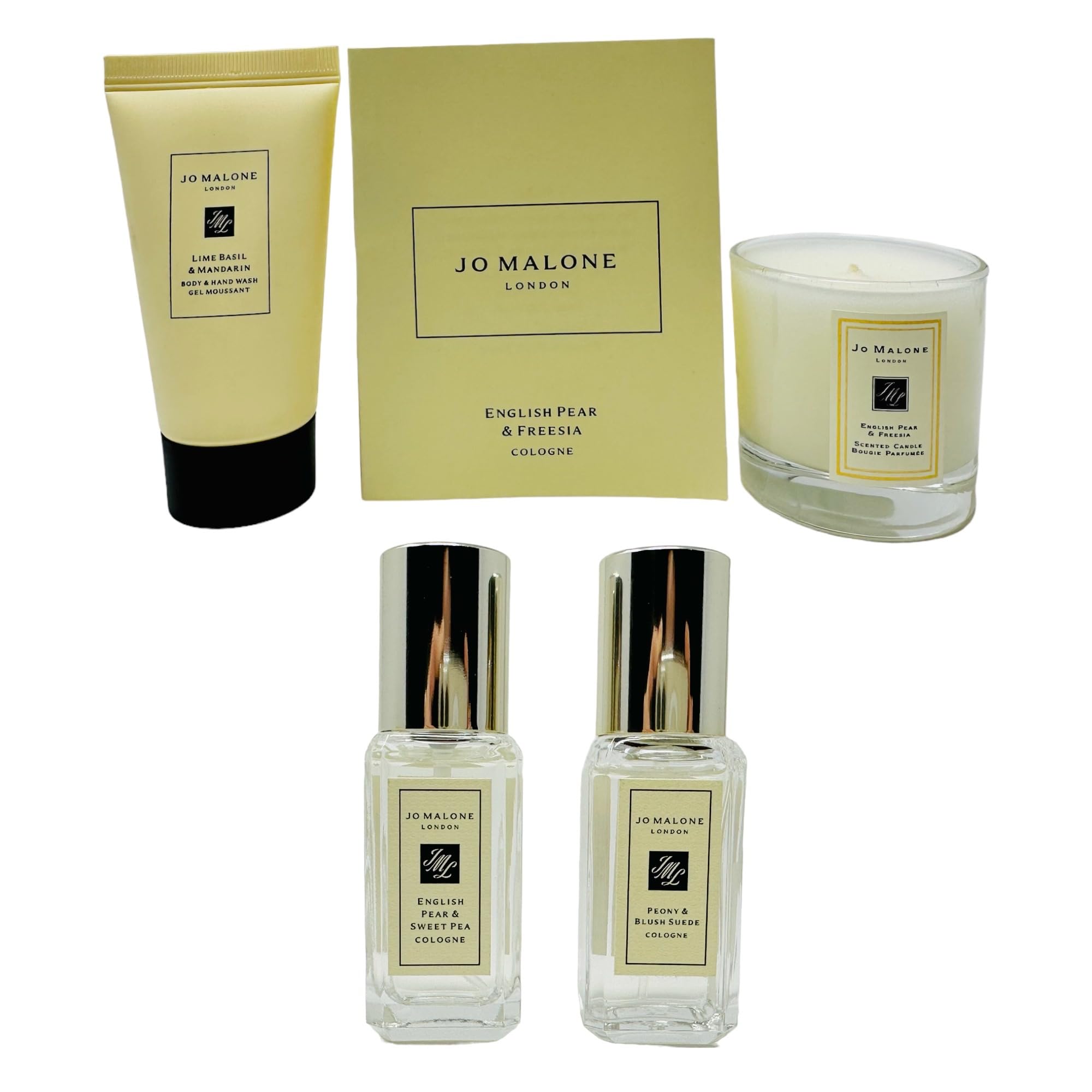Jo Malone Holiday Gift Set - 5 Piece Mini Travel Size Perfume Collection for Women & Men | Perfect for Gifts, Travel, & Special Occasions
