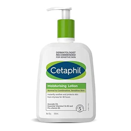 Cetaphil Moisturizing Lotion 16.9oz for Dry & Sensitive Skin - Fragrance Free Body Lotion with Hyaluronic Acid & Vitamin E - Daily Hydration for Face & Body - Ideal for Winter Care & Eczema Relief