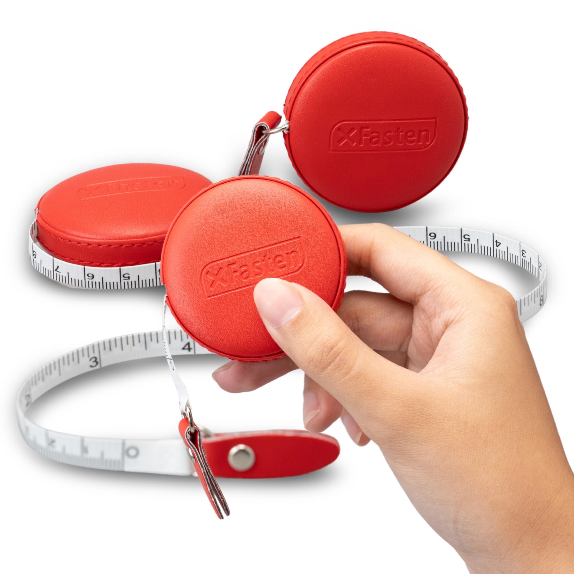 XFasten Retractable 60-Inch Sewing Tape Measure 3-Pack - Soft Body Measuring Tape for Clothing, Fabric & Tailoring - Perfect for DIY Sewing, Dressmaking & Body Measurements