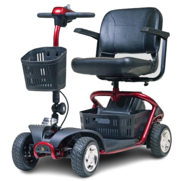 Golden Technologies LiteRider 4 Wheel Mobility Scooter GL141 - Lightweight Foldable Electric Scooter for Adults & Seniors - Indoor & Outdoor Use for Shopping, Travel, and Daily Mobility