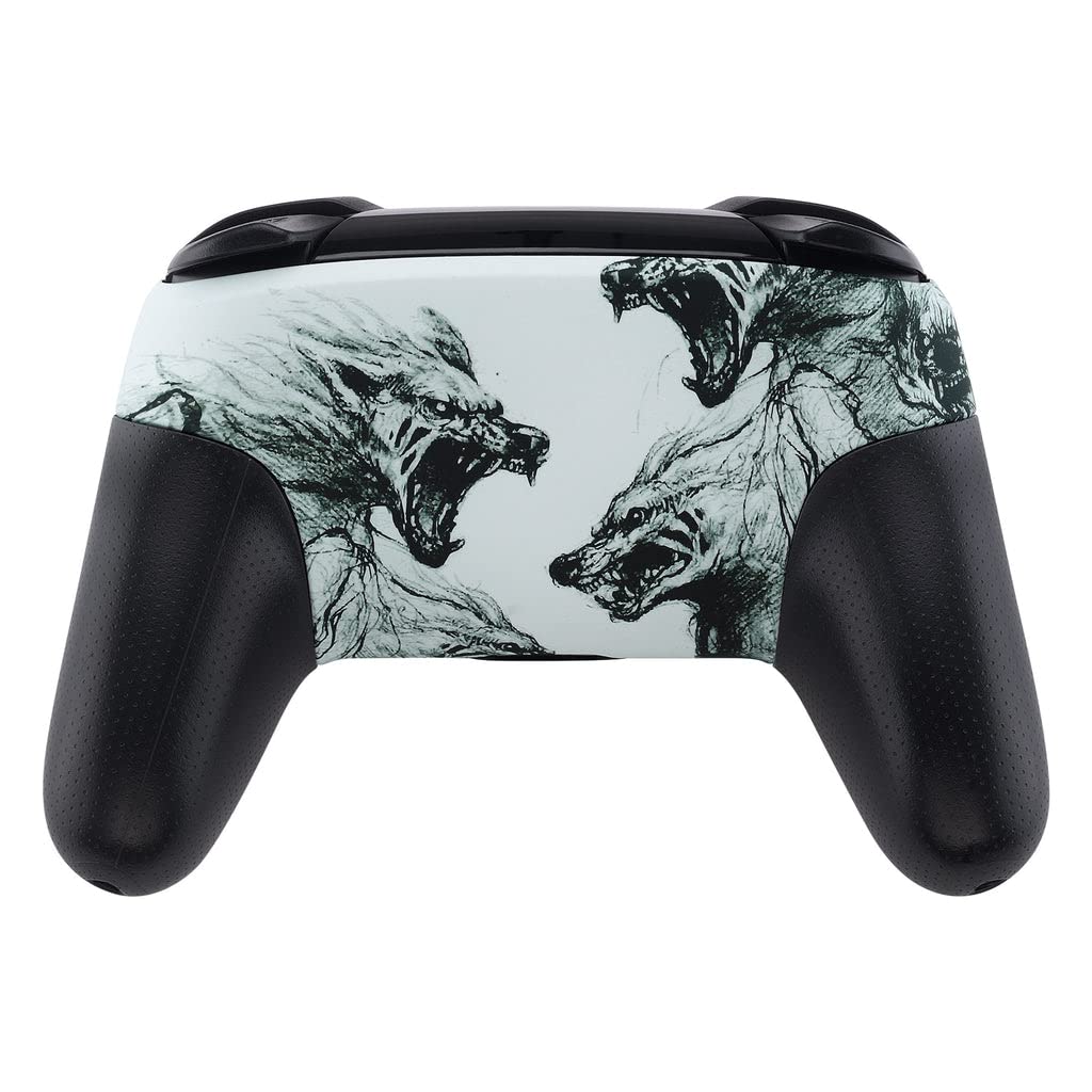 MODDEDZONE Wolf Custom Wireless Pro Controller for Nintendo Switch - Unique Animal Design, Ergonomic Grip, Motion Controls - Perfect for Gaming, Streaming & Competitive Play