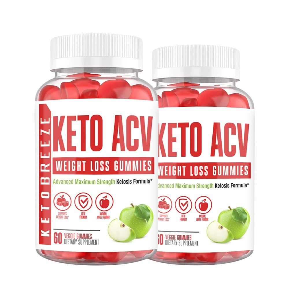 2 Pack Keto Breeze Gummies with Apple Cider Vinegar - 120 Count (2 Month Supply) | Supports Ketosis & Weight Management | Perfect for On-the-Go Keto Diet & Healthy Lifestyle