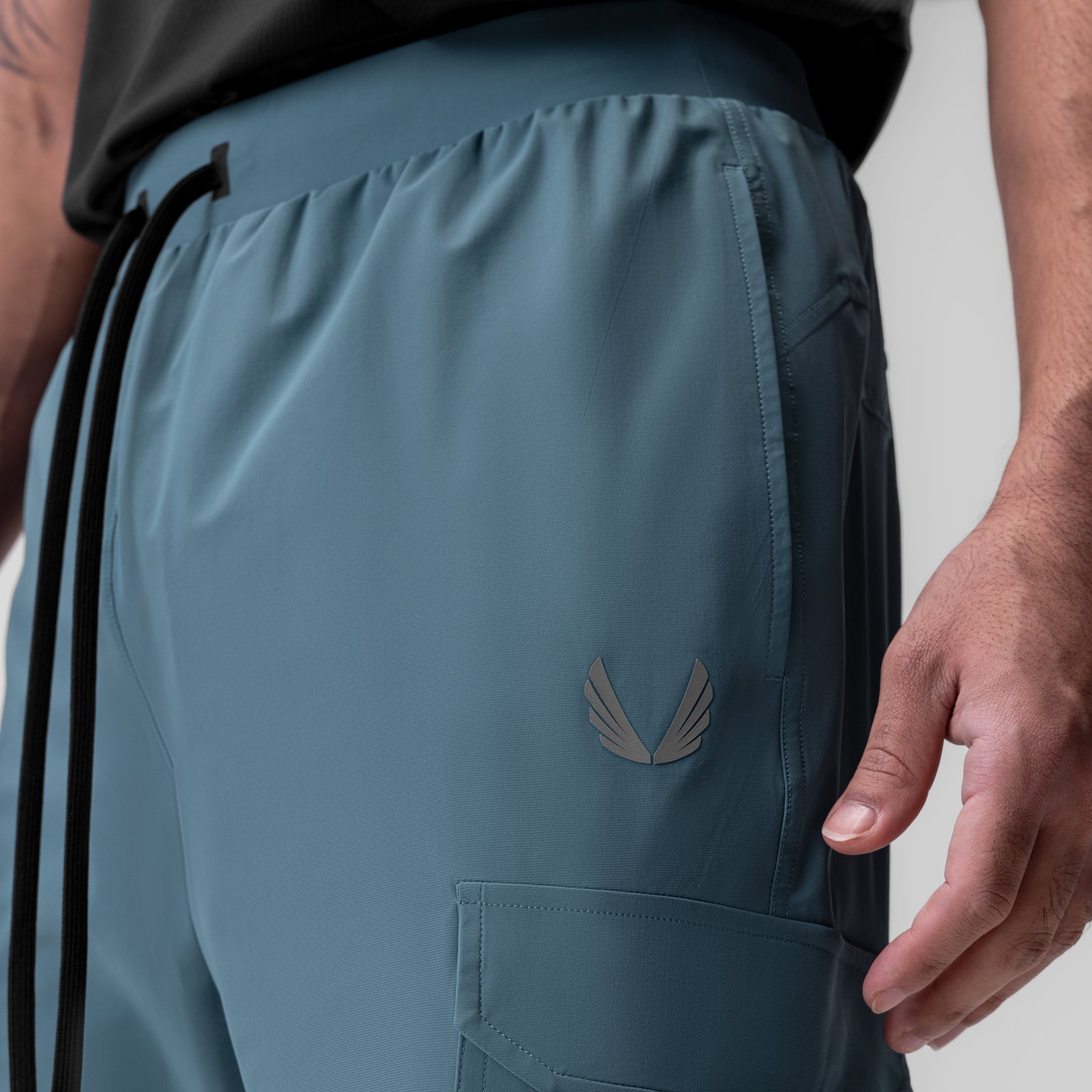 ASRV Tetra Lite Ice Cargo High Rib Jogger Pants - Men's Lightweight Performance Joggers for Running, Training & Outdoor Activities