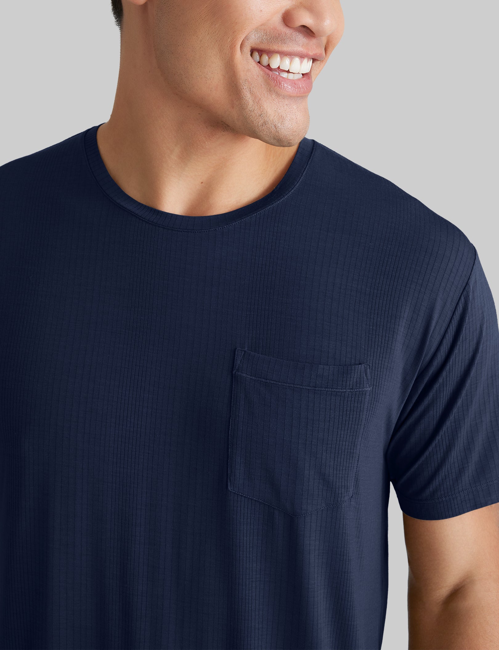 Second Skin Luxe Rib Sleep Tee - Soft & Comfortable Women's Sleepwear for Nighttime Relaxation - Perfect for Lounging, Sleeping & Cozy Evenings at Home