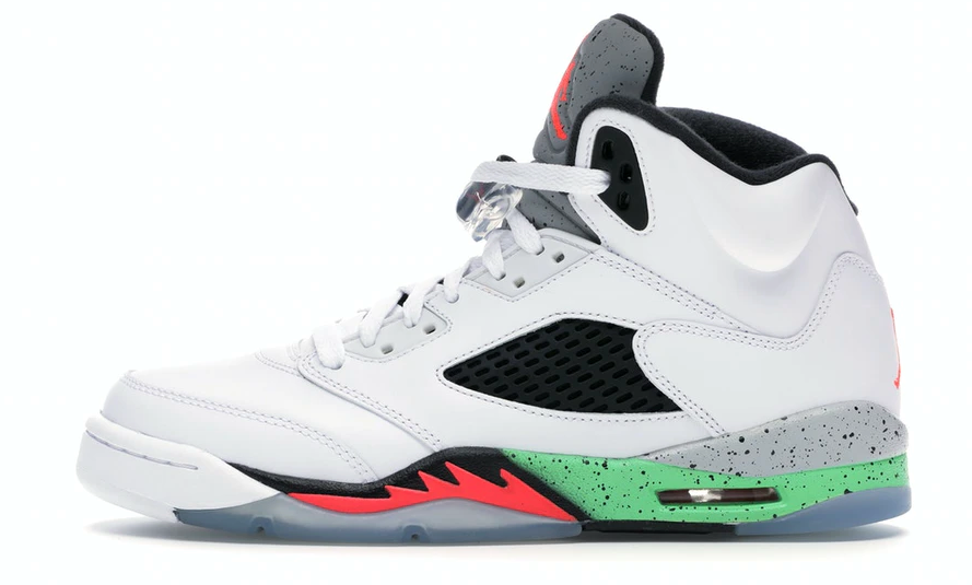 Air Jordan 5 GS Retro Poison Green Basketball Shoes (2015 Edition) - Perfect for Streetwear Fashion & Court Performance