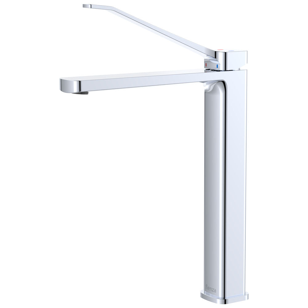Fienza 233107D Tono Care Tall Basin Mixer Chrome - Modern Bathroom Faucet for Sink, High Spout Design, Easy Installation - Perfect for Home, Hotel, and Commercial Use