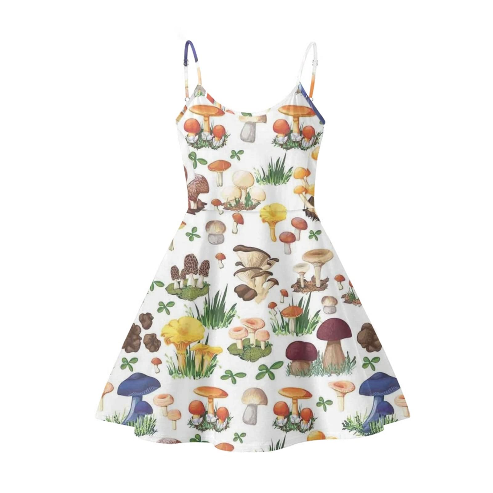 Coloranimal Women's Summer Sleeveless Casual Swing Dress - Loose Fit Beach Sundress for Vacation, Pool Party & Outdoor Activities
