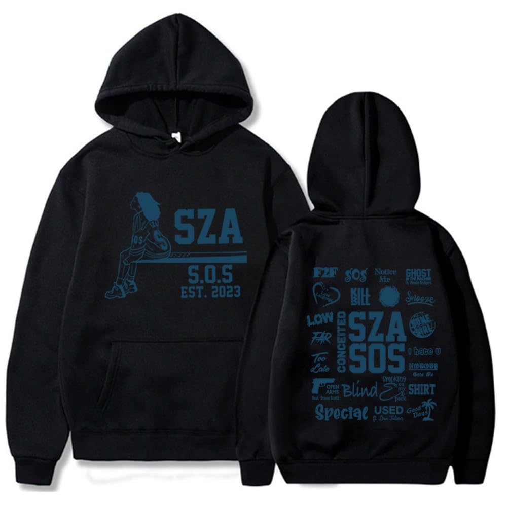 Oversized Hoodie for Women & Men - Long Sleeve Pullover Sweatshirt with Pocket | Music Lovers Fashion | Casual Wear, Street Style, Lounge Comfort