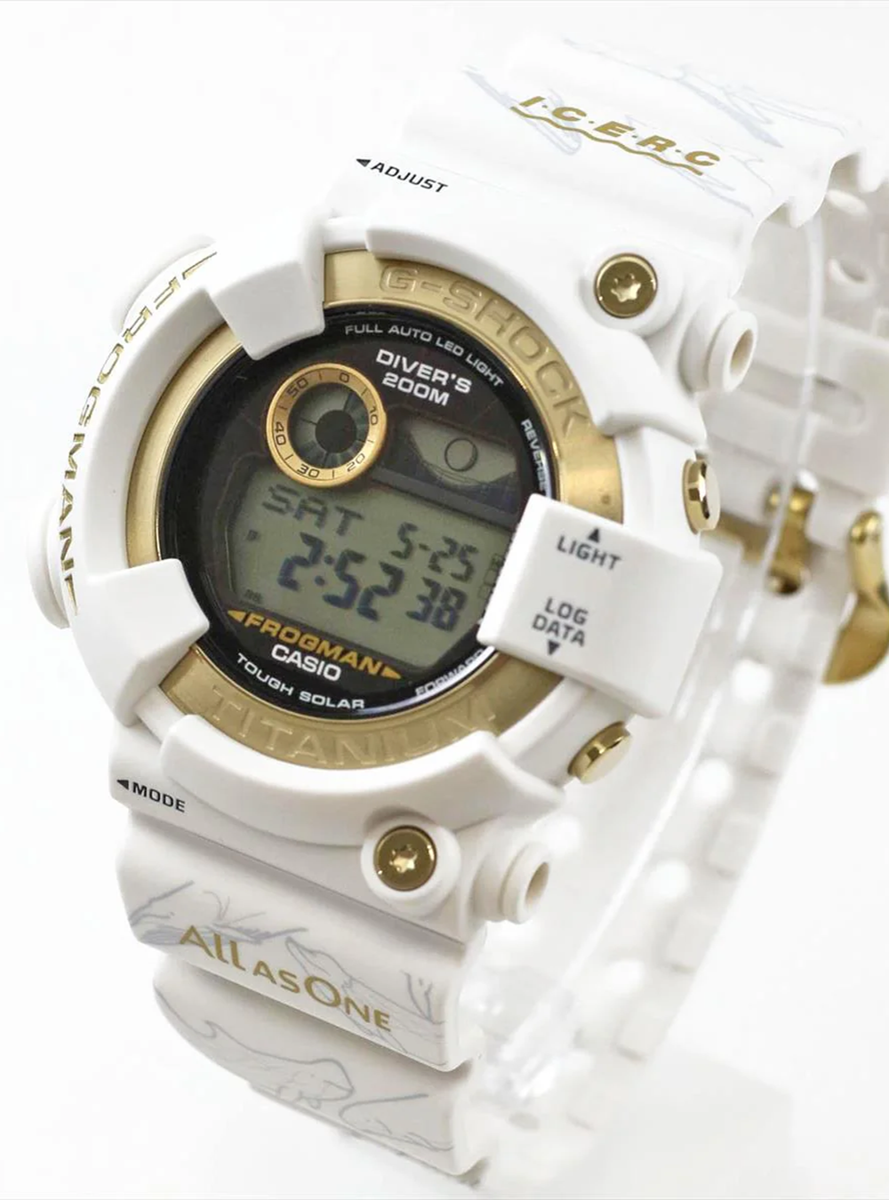 CASIO G-Shock Master of G Sea Frogman 30th Anniversary ICERC Japan Collaboration Watch GW-8201K-7JR - Made in Japan, Waterproof, Shock Resistant - Perfect for Diving, Outdoor Adventures & Sports Enthusiasts