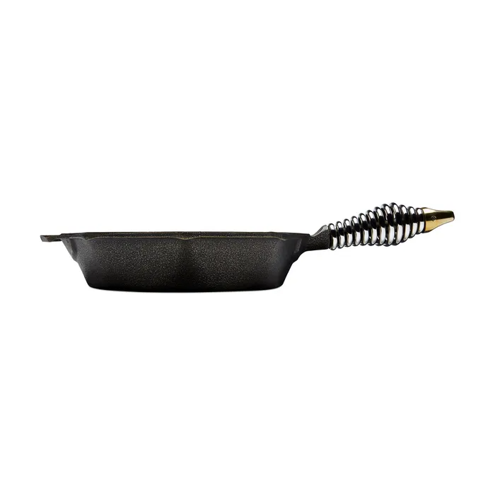 Premium Finex Cast Iron Skillet 10.5 Inch - Pre-Seasoned, Heavy Duty Cookware for Stovetop, Oven & Grill - Perfect for Searing, Frying & Baking - Ideal for Home Chefs & Outdoor Cooking
