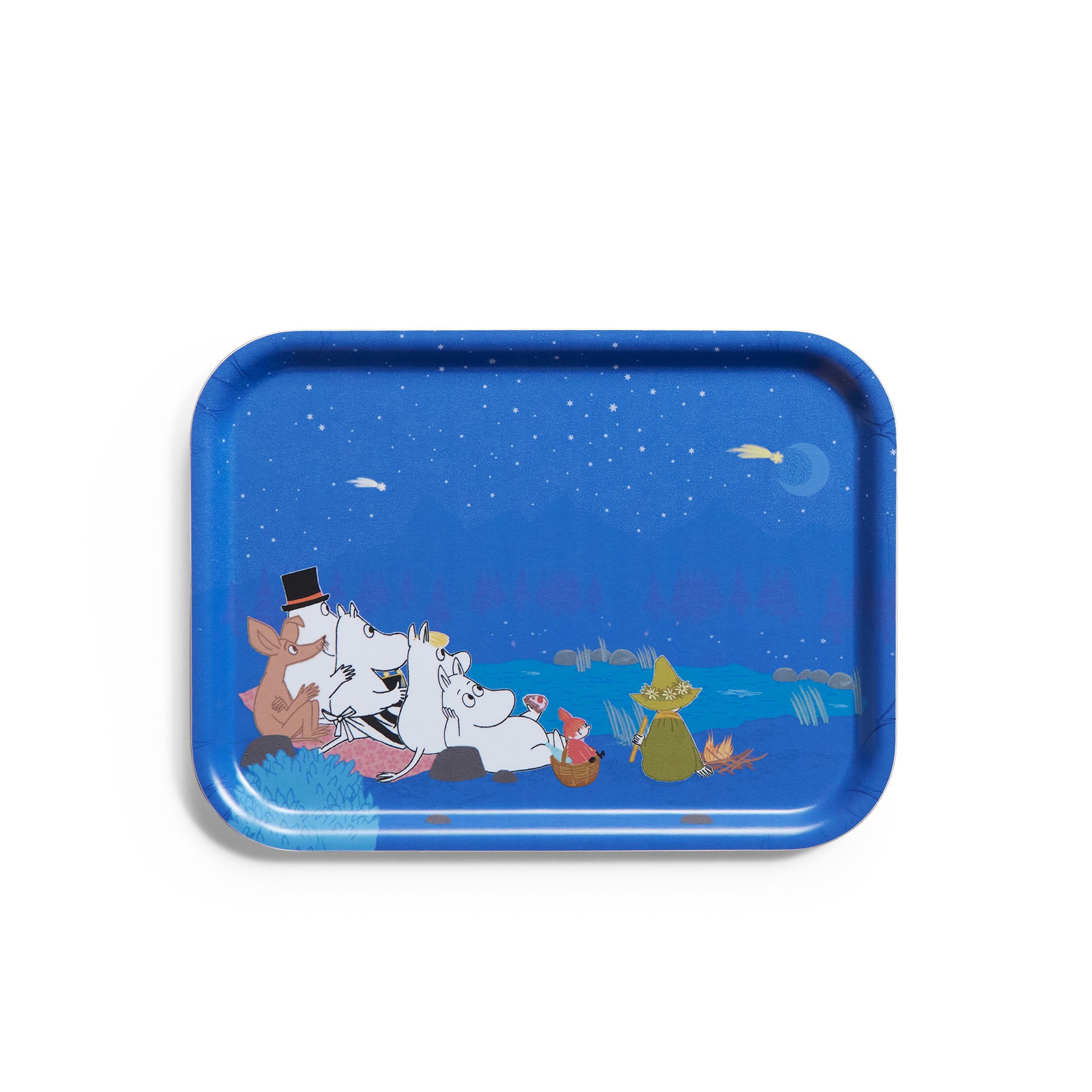 Moomin Under The Stars Tray - Nordic Design Ceramic Serving Tray for Coffee, Tea, and Snacks - Perfect for Home Decor, Gifts, and Party Serving