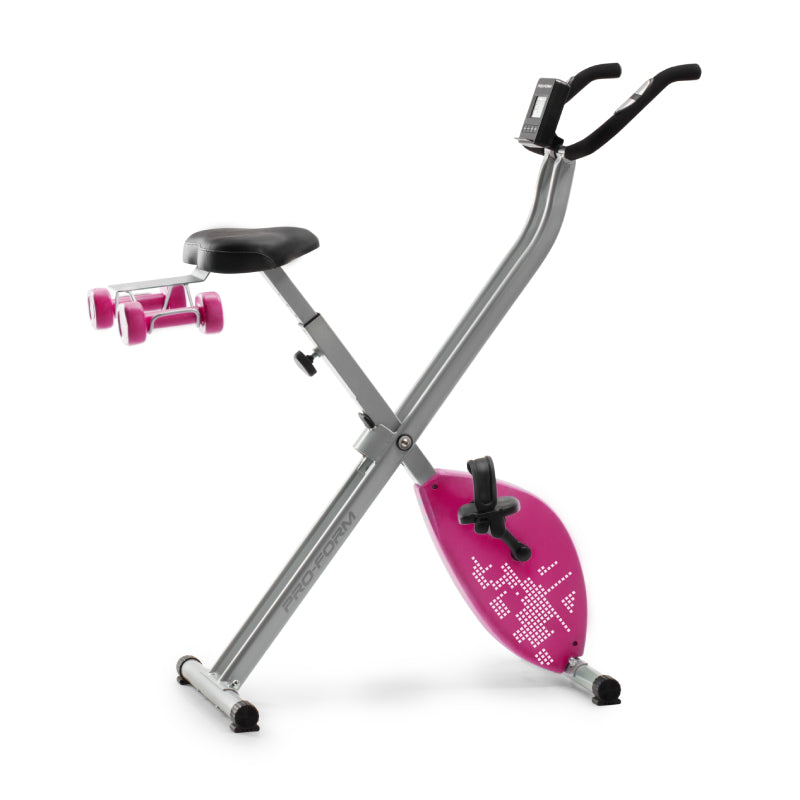 ProForm X Bike Elite Exercise Bike - Pink (PFEX78918P) | Indoor Cycling Bike for Home Gym, Cardio Workout & Weight Loss