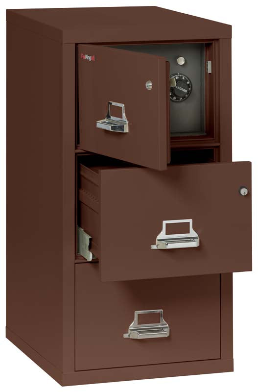 FireKing 2131 CSF 3-Drawer Fireproof File Cabinet - Legal Size Document Safe for Home & Office Security - Protect Important Files from Fire & Theft