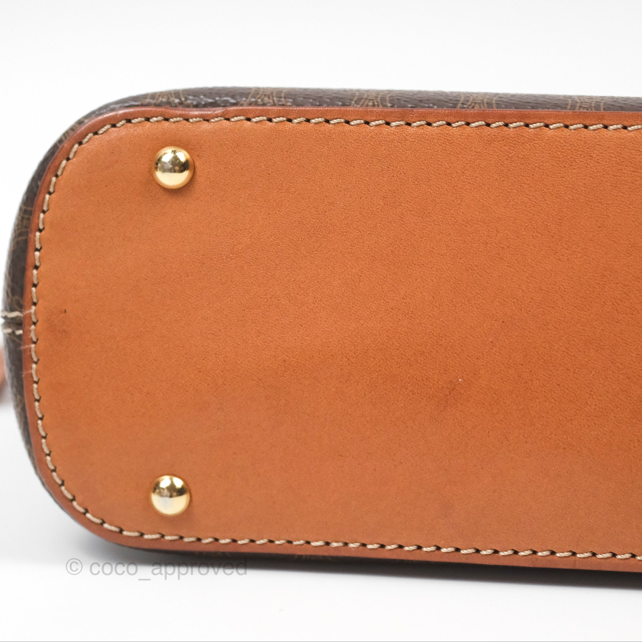 Vintage Celine Macadam Top Handle Handbag in Tan Brown - Perfect for Work, Travel & Everyday Elegance