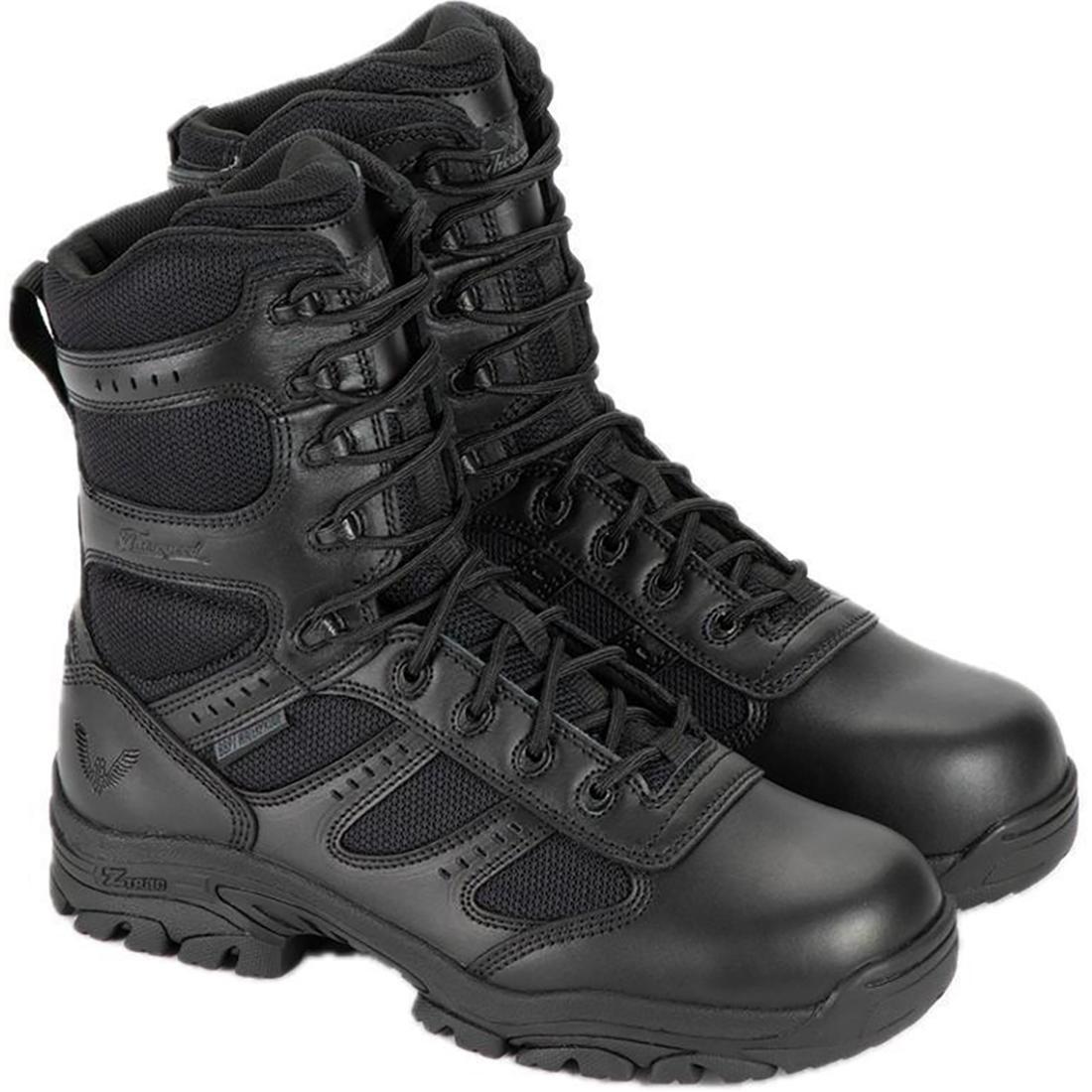 Deuce Series 8 Tactical Waterproof Zip Boots - Military Grade Combat Footwear for Outdoor Hiking, Hunting & Survival Scenarios