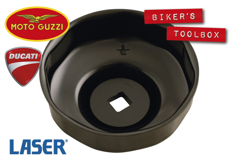 76mm x 8 Flutes Oil Filter Wrench - Heavy Duty Car Oil Filter Removal Tool for Automotive Maintenance & DIY Repairs - Perfect for Mechanics & Home Garage Use