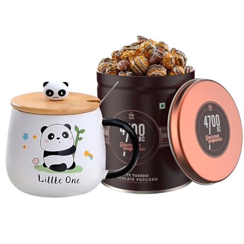 Panda Mug With Chocolate PopCorn Combo A