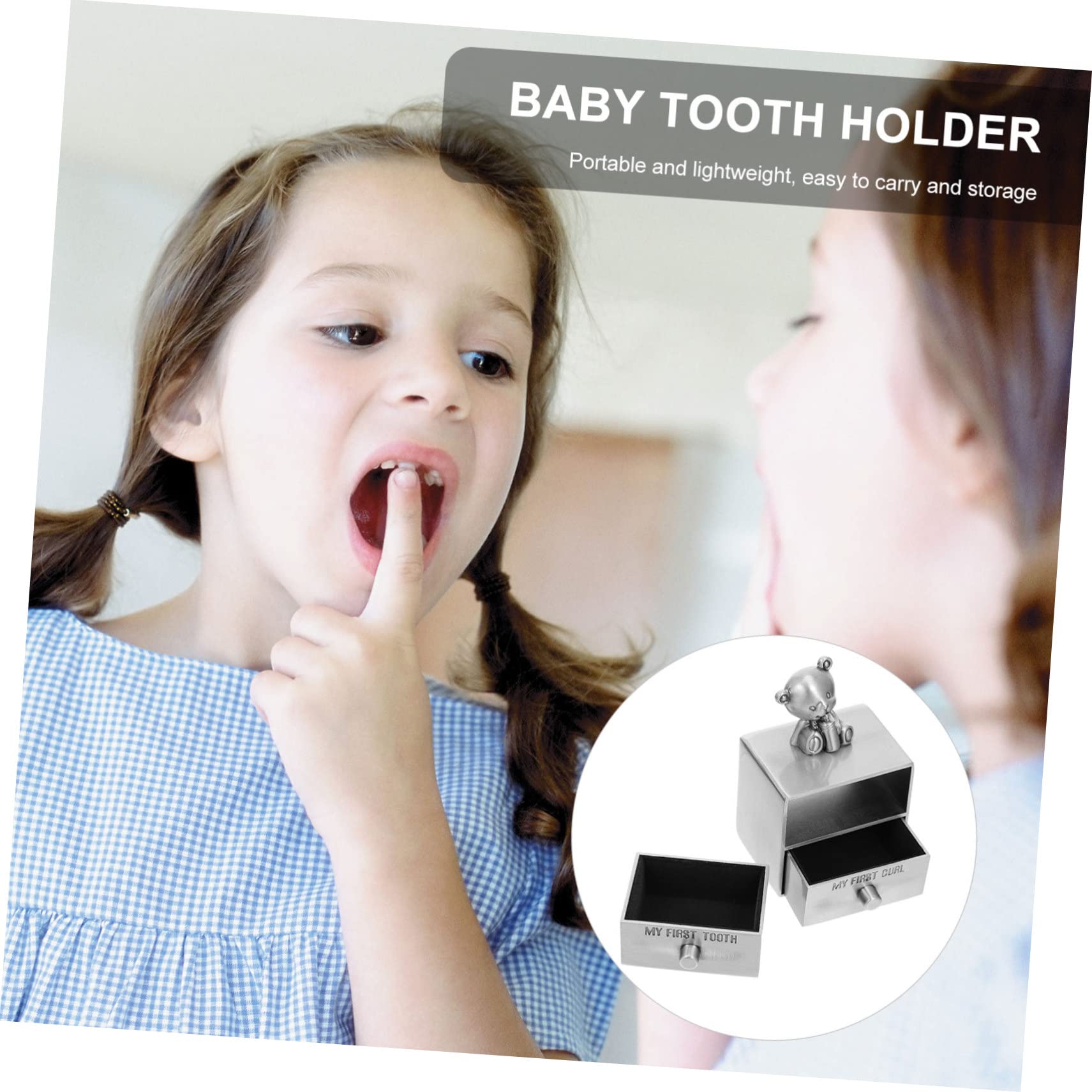 UPKOCH 6-Piece Baby Tooth Keepsake Box Set - First Tooth Storage Organizer for Newborns & Kids - Perfect for Baby Memory Preservation & Nursery Decor