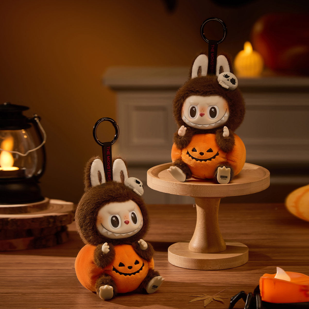 Happy Halloween Sitting Pumpkin Vinyl Plush Pendant - Cute Party Decorations for Halloween, Fall Festival, Home & Office Decor