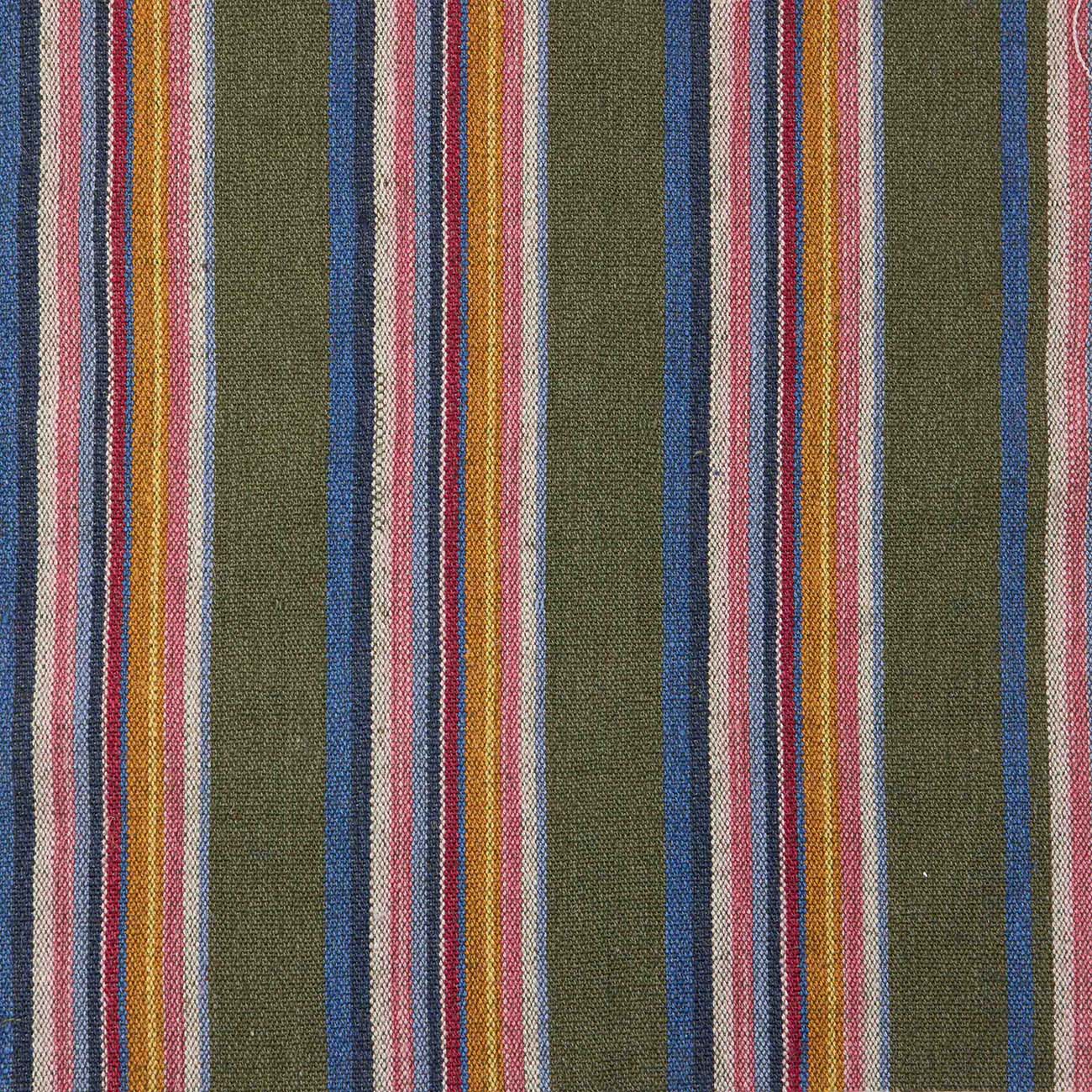 Odisha Stripe Loom Cotton Jute Olive Throw Pillow Cover - Boho Home Decor for Living Room, Bedroom, Sofa