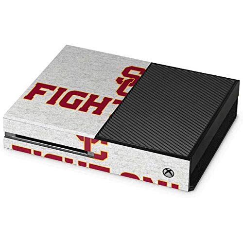 Officially Licensed USC Fight On Grey Gaming Skin Decal for Xbox One Console - Custom Protective Cover for Enhanced Gaming Experience