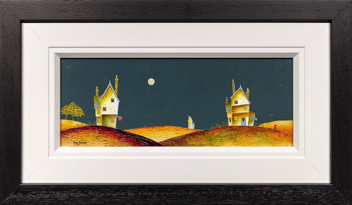 Full Moon on the Horizon - Original Artwork for Home & Office Decor | Wall Art for Living Room, Bedroom, or Gift