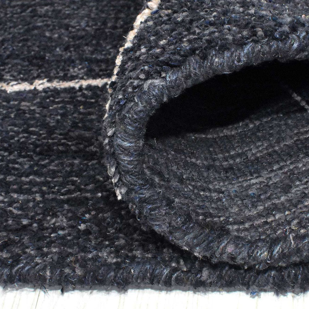 Hand-Knotted Diamond Pattern Area Rug - Luxurious & Durable for Living Room, Bedroom, or Office Decor