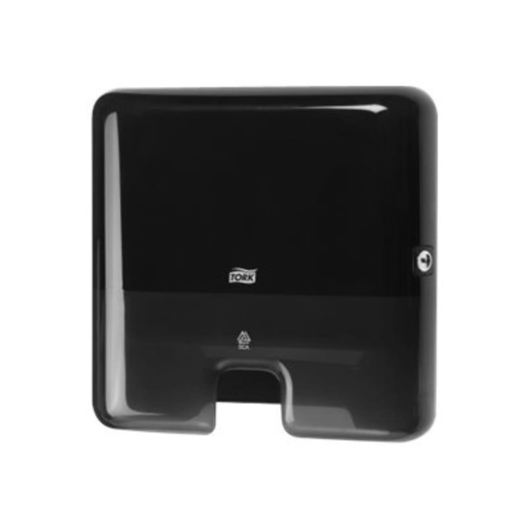 Tork Xpress Multifold Mini Paper Towel Dispenser - Black (552108) | Compact & Hygienic for Office, Kitchen & Restrooms