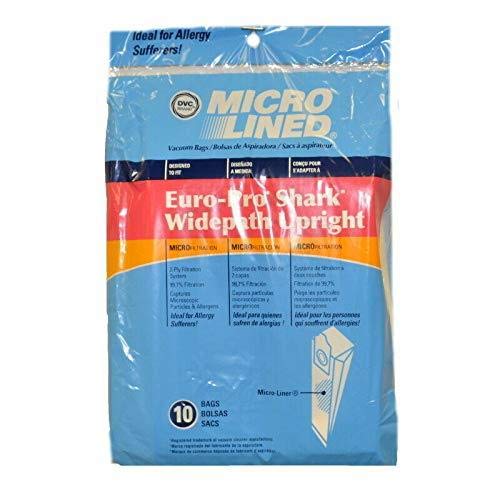 Euro-Pro Shark Widepath Micro Allergen Vacuum Cleaner Bags - 150 Pack | Made in USA | HEPA Filtration for Pet Hair & Dust | Compatible with Shark NV/NVQ/NVZ Series | Ideal for Allergy Sufferers & Pet Owners