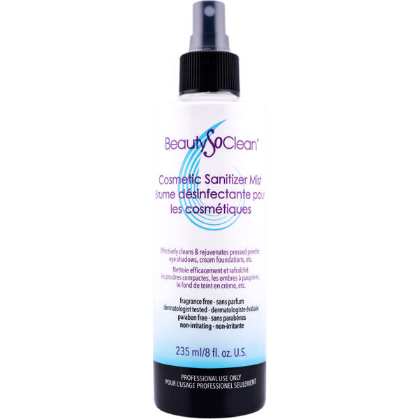 BeautySoClean Cosmetic Sanitizer Spray - Alcohol-Free Makeup Brush Cleaner & Beauty Tool Disinfectant | Perfect for Salon, Travel & Home Use