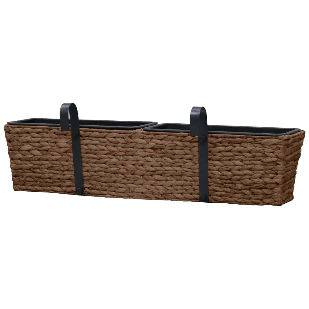 Large Brown Water Hyacinth Planters Set of 2 - 31.5