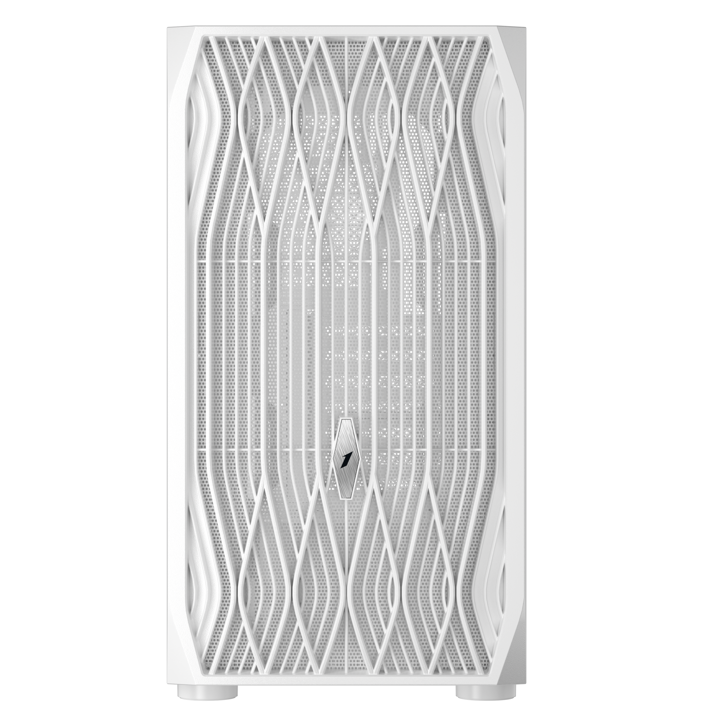 1st Player AY7 ATX/Micro-ATX/Mini-ITX PC Gaming Case - White | High Airflow Mid Tower Computer Case for Gaming PC Builds | Perfect for Esports, Streaming & Home Office Setups